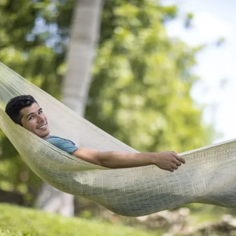 Mexikanische Netzhängematte Single natur by MacaMex MA-00110 color natur / beige