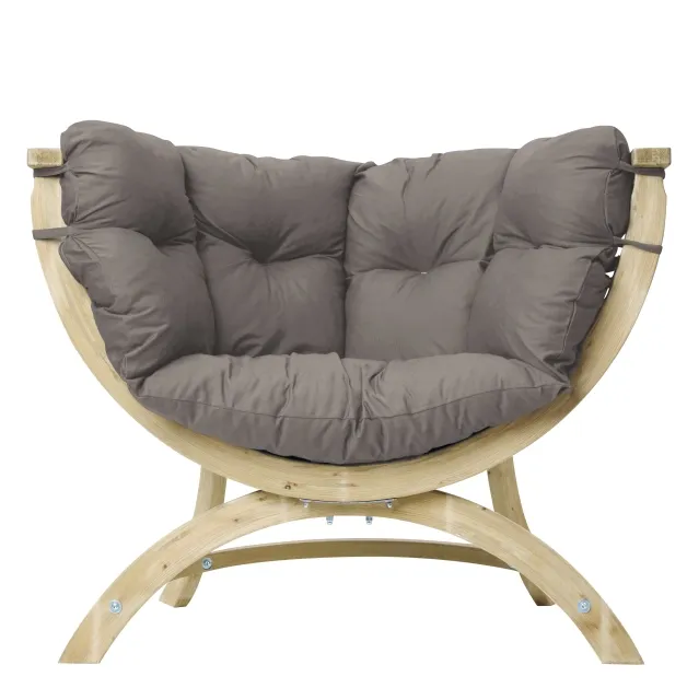 Siena Uno taupe Gartensessel Holz wetterfest by Amazonas AZ-2030909 color braun