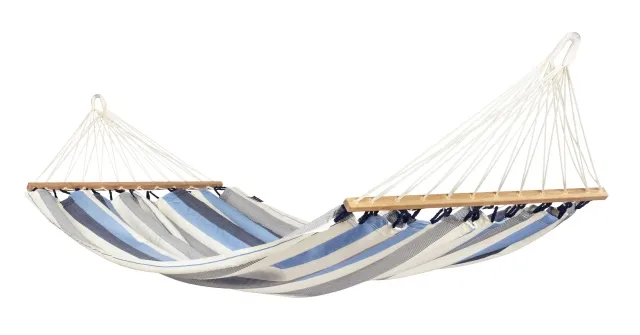 Alisio Sea Salt - weatherproof single hammock with spreader bar, blue-grey 300 cm by LaSiesta LS-ALR14-13 color n/a