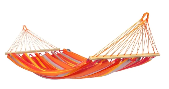 Alisio Toucan - weatherproof single hammock with spreader bar, orange 300 cm by La Siesta LS-ALR14-28 color rot