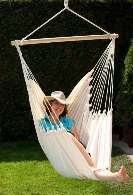 Hängesessel Cayo Grande Organic Cotton by MacaMex MA-12100 color natur / beige