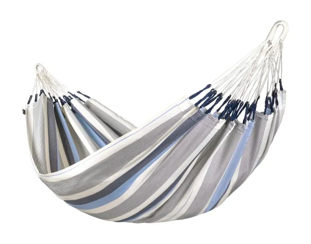 Brisa Sea Salt - weatherproof single hammock, blue-white 300 cm by LaSiesta LS-BRH14-13 color blau