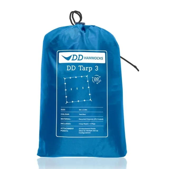 DD Recycled - Tarp 3 bleu by DD Hammocks DD-21430 color blau