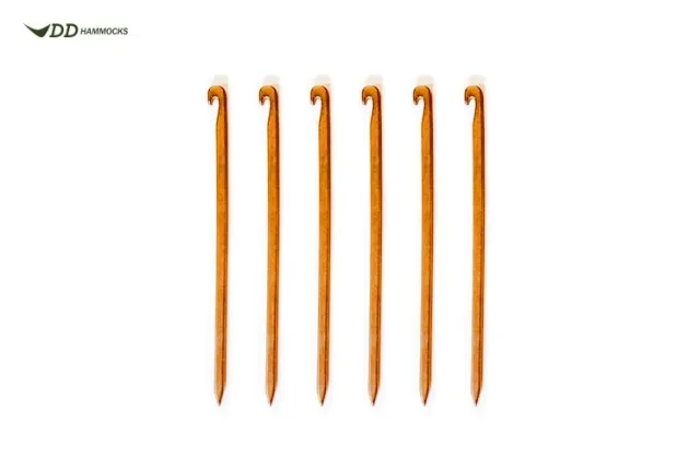 DD superleichte Erdnägel 6 x für Regendach Tarp Befestigung by DD Hammocks DD-21847 color gold