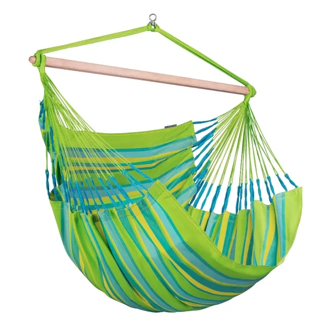 Domingo Lime Kingsize hanging chair weatherproof green by La Siesta LS-DOL21-48 color grün