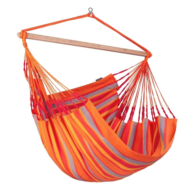 Domingo Toucan Kingsize hanging chair orange weatherproof by La Siesta LS-DOL21-28 color orange