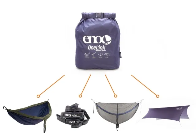 OneLink Hammock System navy blue by ENO EN-LNK001 color grün