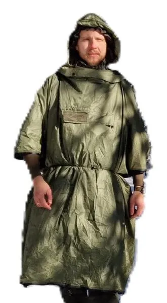 Hideout Warm Olive - Multifunctional Bushcraft Sleeping Bag by Bushmen BU-HOWMolv color grün