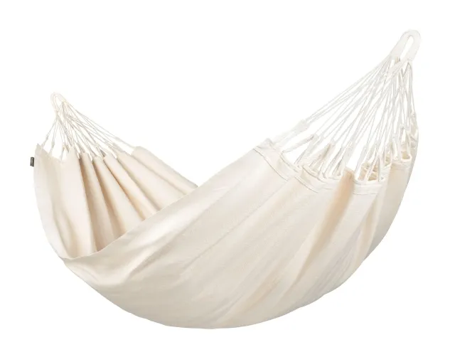 Modesta Latte - Single organic cotton hammock, natural white 300 cm by La Siesta LS-MOH14-X1 color natur / beige