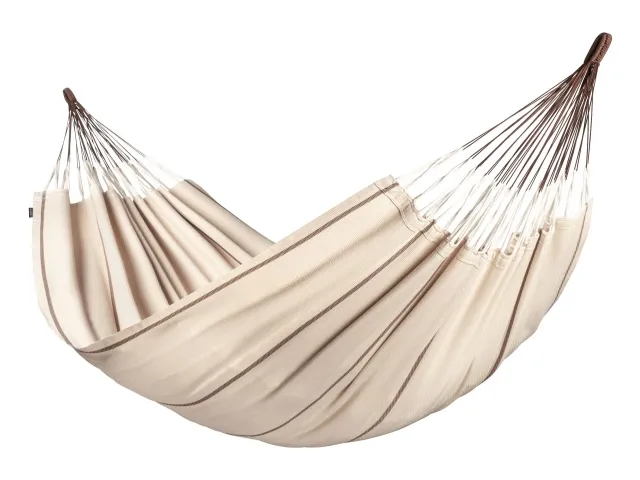 Modesta Nougat - Double organic cotton hammock, beige by LaSiesta LS-MOH16-16 color braun