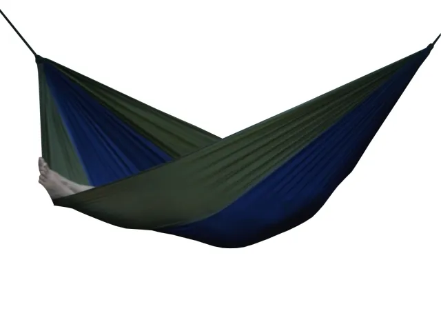 Parachute Hammock - Double (Navy/Olive) by Vivere VI-PAR21 color blau