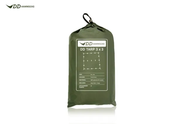 Tarp 3 x 3 m forest green by DD Hammocks DD-21390 color grün