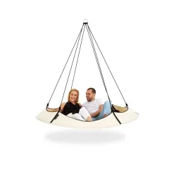 HangoutPod in cream and black, weatherproof by Hangout Pod TI-HAB18BKNW color creme