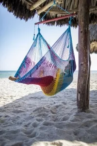 Mexikanischer Netz Hängesessel Deluxe - Multicolor by MacaMex MA-10040 color bunt