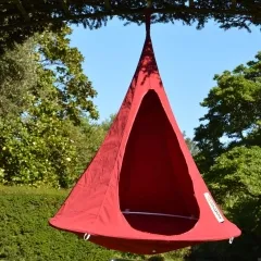 Bebo chili  red - children hanging nest weatherproof by Vivere-RIP HI-BR005 color rot