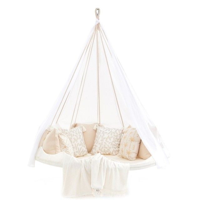 Bed Deluxe Medium, white, weatherproof by Tiipii TI-DXB1500PS color weiss