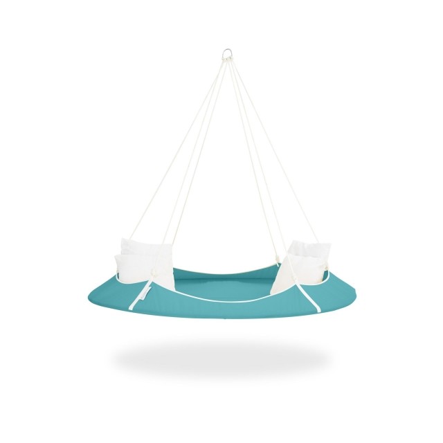 Set aqua blue hangout pod with black frame, weatherproof by Hangout Pod TI-HAT18WEAQ color türkis