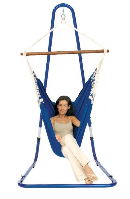 Hängestuhl und Ständer Carino C160 Blau by LaSiesta MR3CR3 color blau