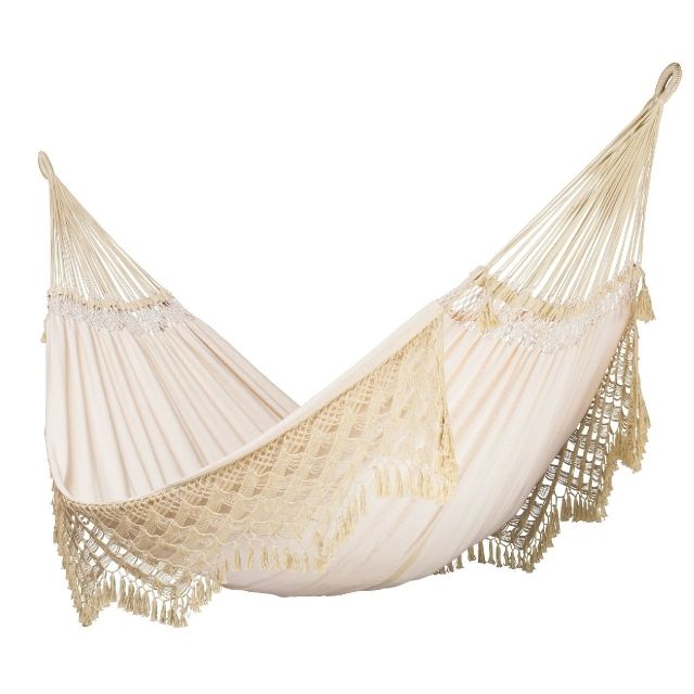 Bossanova family hammock organic cotton champagne by LaSiesta LS-BSH18-5-OLD color natur / beige