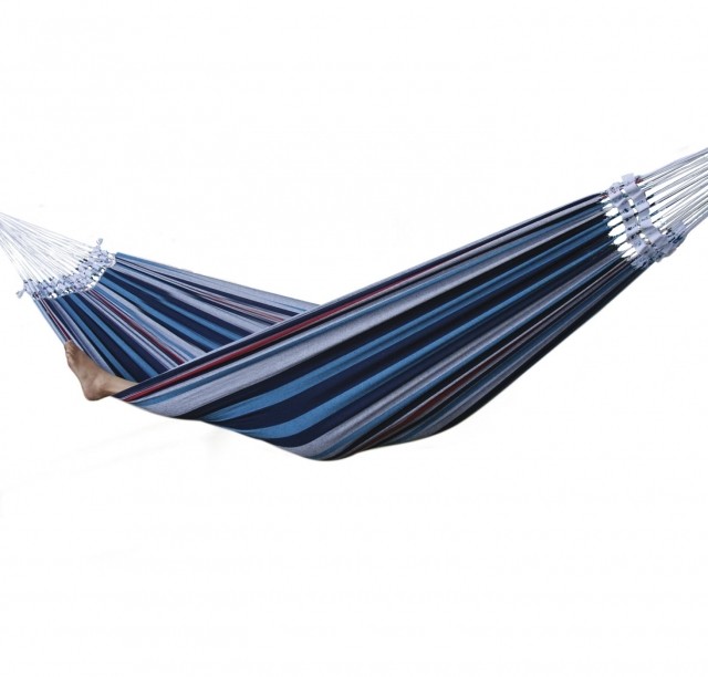 Brazilian Style Hammock - Double (Denim) by Vivere VI-BRAZ212 color blau