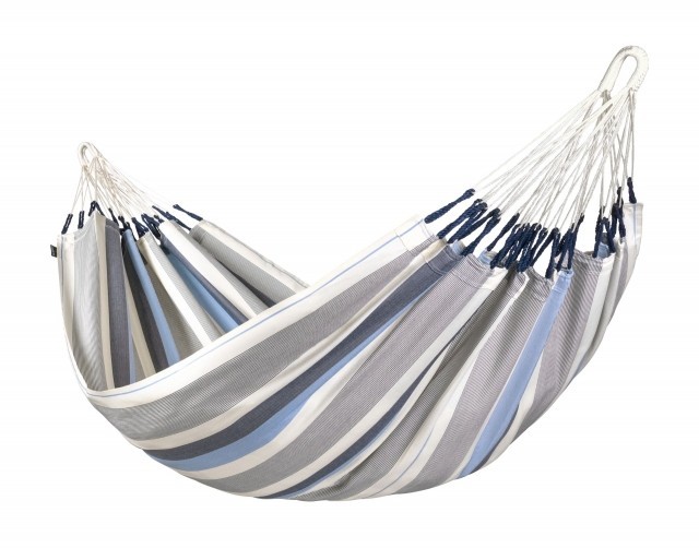 Brisa Sea Salt - weatherproof single hammock, blue-white 300 cm by La Siesta LS-BRH14-13 color blau