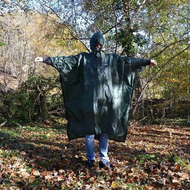 DD Poncho superleicht - Regenschutz by DD Hammocks MA-21802 color grün