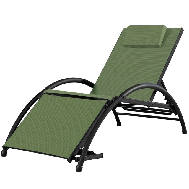 Dockside Sun Lounger - Olive Grove - green by Vivere VI-DKDSUN-OG color grün