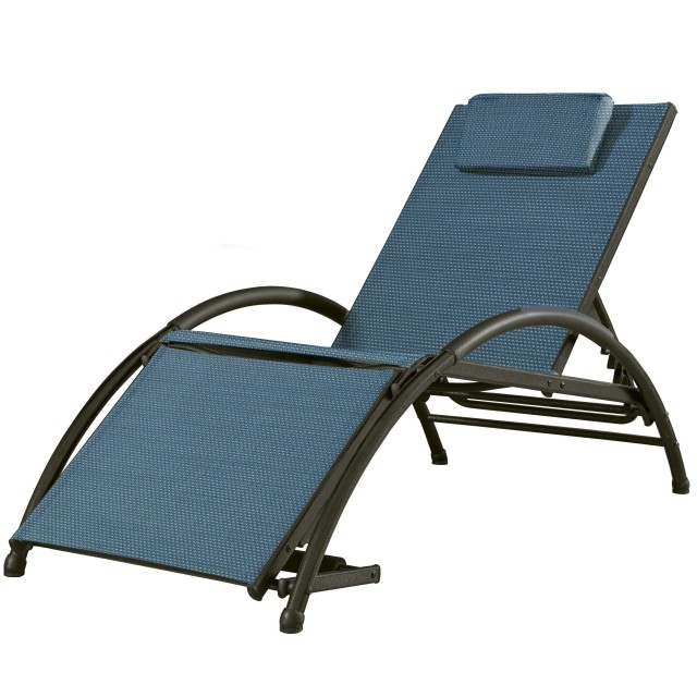 Dockside Sun Lounger - Cape Cod - blue by Vivere VI-DKDSUN-CC color blau