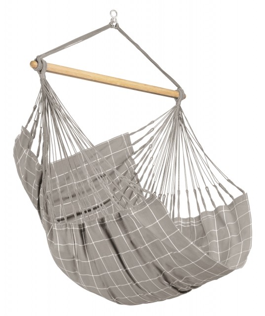 Domingo Almond Comfort hanging chair weatherproof beige gray by La Siesta LS-DOL18-W6 color beige