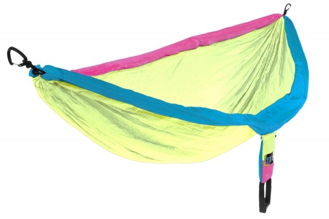 eno double nest retro tri travel hammock by ENO EN-DH050 color gelb