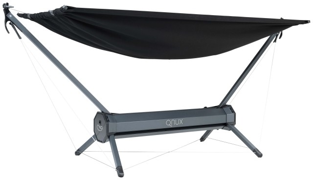 QNUX Travel hammock frame with hammock compact by QNUX QN-TRBLACK color schwarz