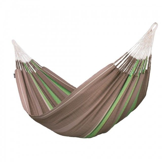 Flora Chocolate - Organic Cotton Kingsize Classic Hammock by La Siesta LS-FLH18-6 color braun