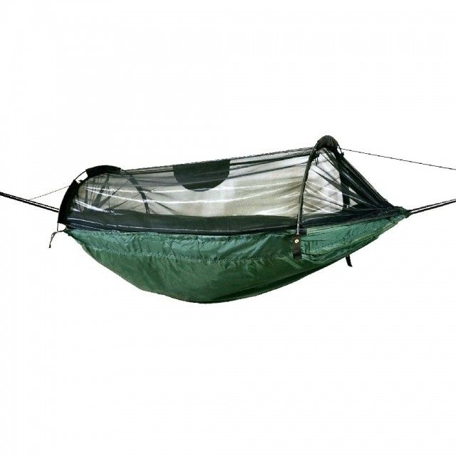 DD Frontline XL olive - Reisehängematte mit Moskitonetz by DD Hammocks DD-02174 color grün