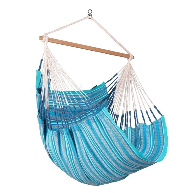 Habana Azure - Hängesessel Comfort aus Bio-Baumwolle blau by La Siesta LS-HAL18-X3 color blau