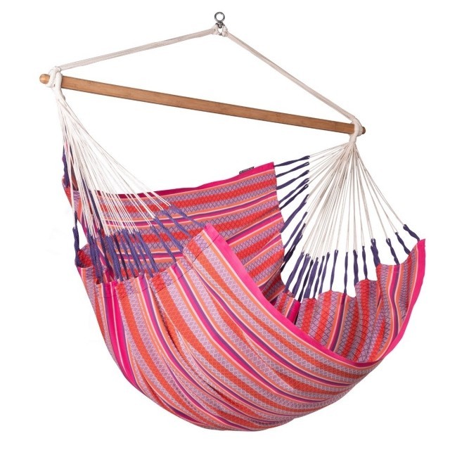 Habana Flamingo Swing Chair Bio cotton  pink King Size by La Siesta LS-HAL21-X2 color rosa