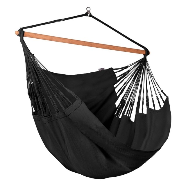 Habana Onyx - Black KingSize Swing Chair by La Siesta LS-HAL21-X9 color schwarz