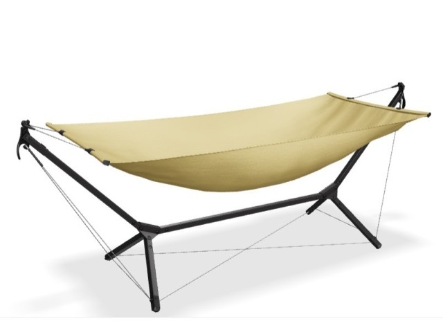 QNUX Home - Space Saving Hammock Set by QNUX QN-HBEIGE color beige