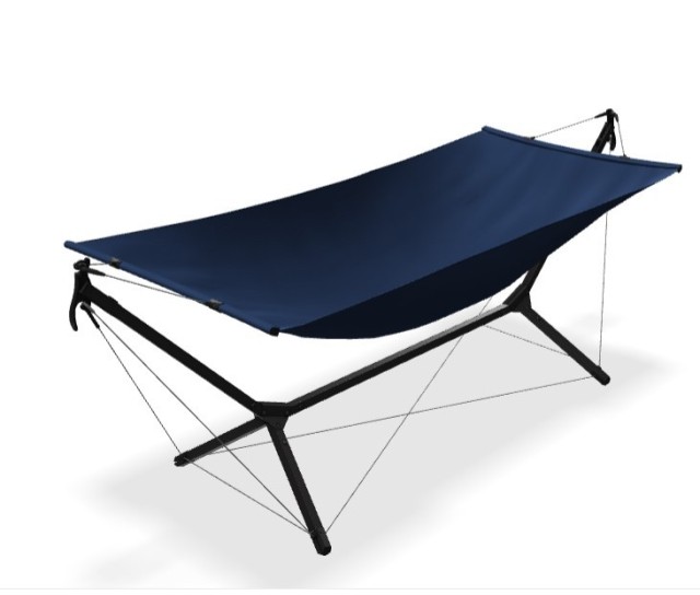 QNUX Home - hammock set for small space by QNUX QN-HBLUE color blau