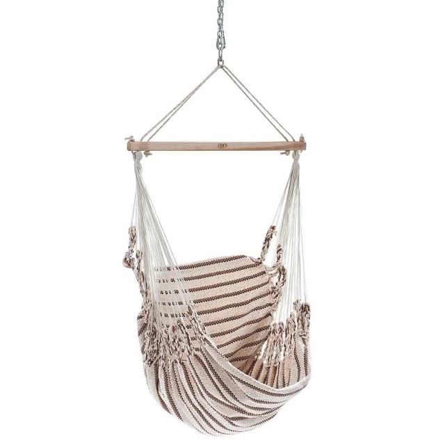 Chico Hammock Chair Cotton Including Swivel, Carabiner And Chain 12 Beige-Brown by Chico CI-3112 color braun