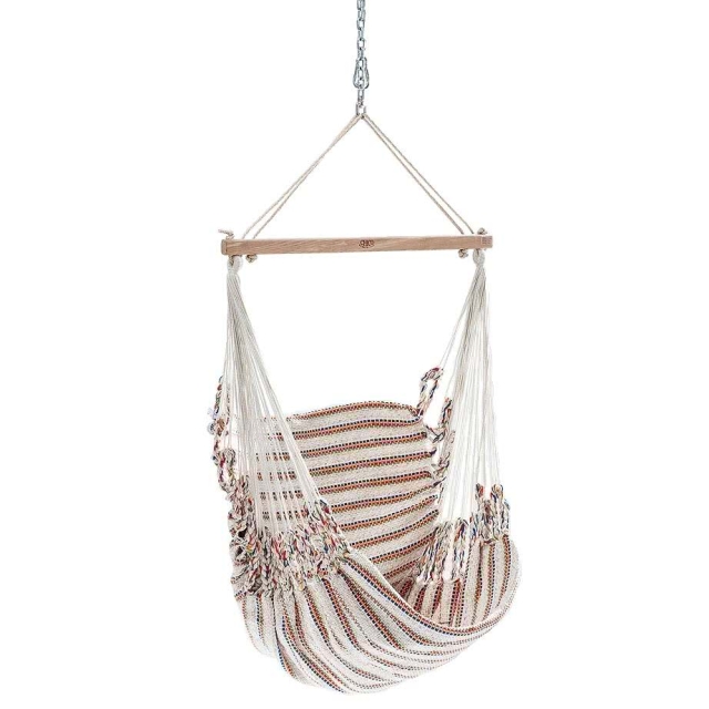Chico Hammock Chair Cotton Including Swivel, Carabiner And Chain 8 Multicoloured by Chico CI-3108 color bunt