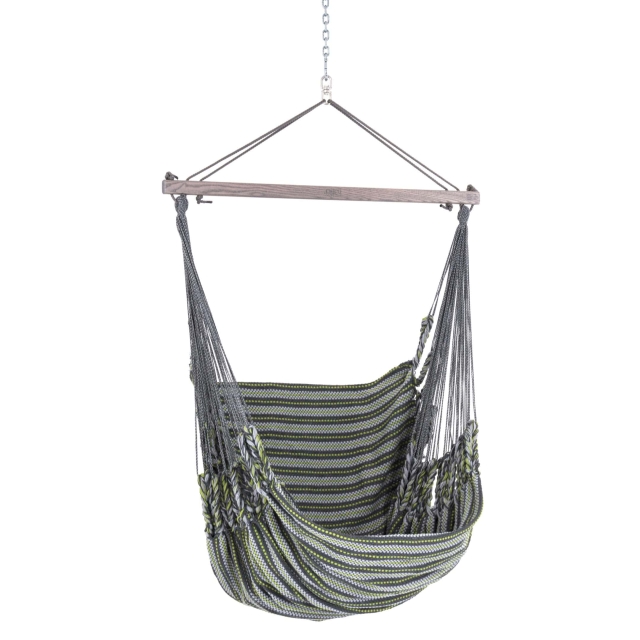 Chico Hammock Chair Cotton Including Swivel, Carabiner And Chain 82 Gray-Green by Chico CI-3182 color grün