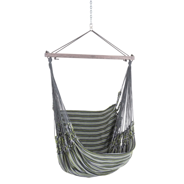 Chico Hammock Chair Weatherproof Synthetics Including Swivel, Carabiner And Chain 87 Gray-Green by Chico CI-3287 color grün