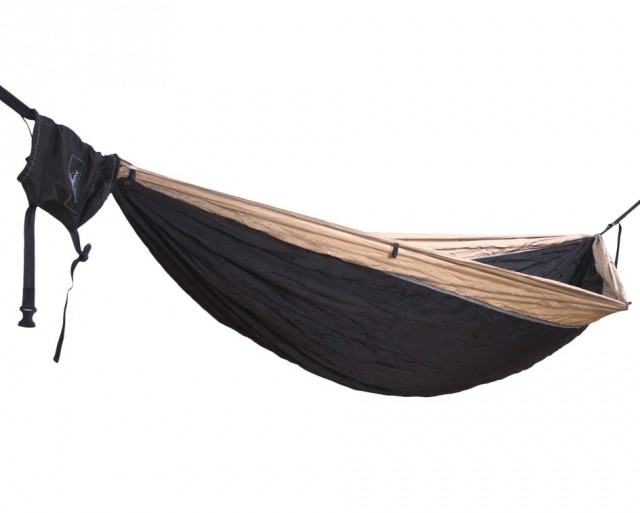 Camper black brown - double hammock including attachment by Hideaway Outfitters HO-0010200120 color schwarz