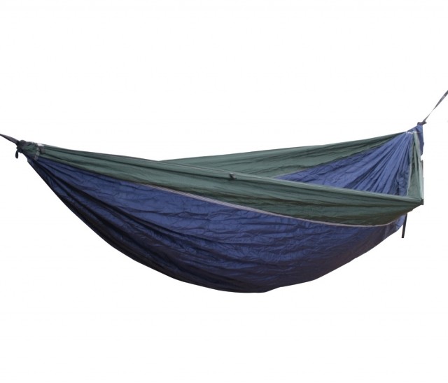 Camper Double hammock Bottlegreen / Navy / Bottlegreen by Hideaway Outfitters HO-0010021602 color blau