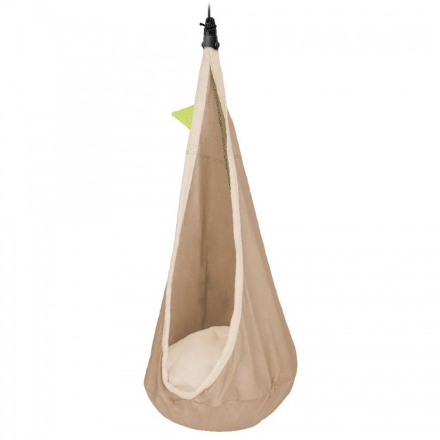 Joki Teddy - (Organic Cotton) Kids Hanging Nest with Suspension by La Siesta LS-JCD70-61 color beige