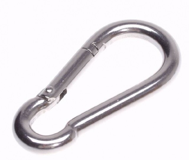 Karabiner 450kg Tragkraft 1 Stück by MacaMex MA-21201 color Grau / Silber