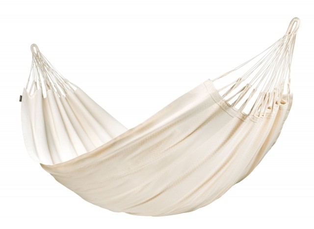 Modesta Latte - Double organic cotton hammock, natural white by La Siesta LS-MOH16-X1 color natur / beige