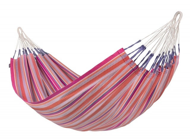 Modesta Flamingo - Double organic cotton hammock, pink by La Siesta LS-MOH16-X2 color rosa