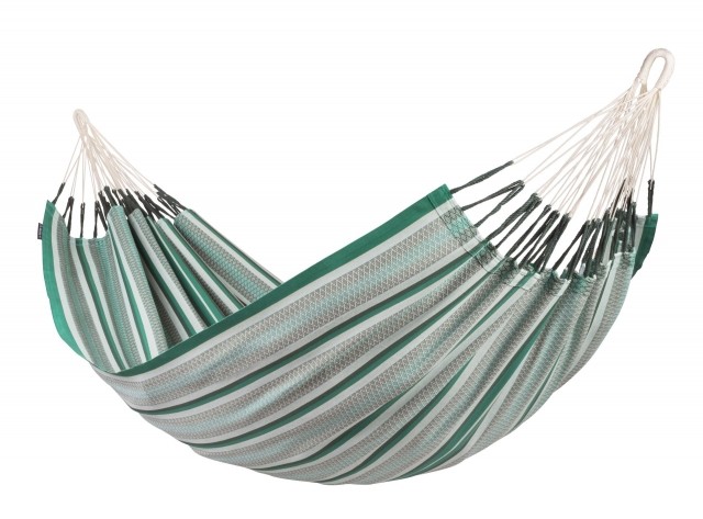 Modesta Agave - Double organic cotton hammock, green by La Siesta LS-MOH16-X4 color grün