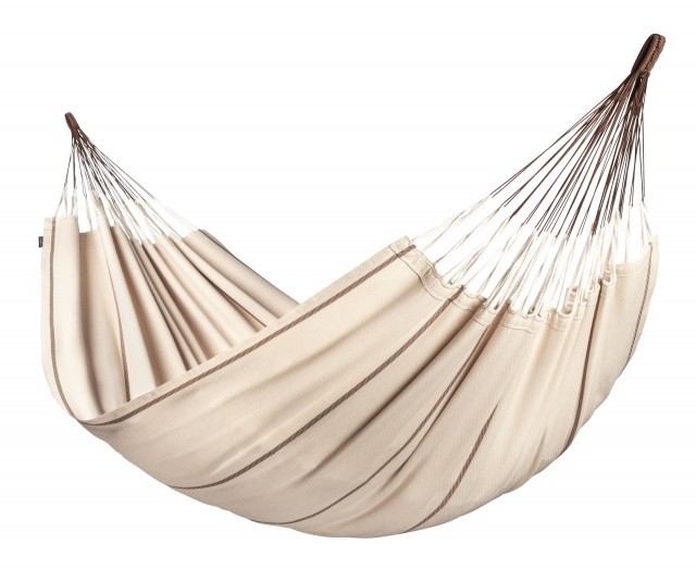 Modesta Nougat - King size organic cotton hammock, beige by La Siesta LS-MOH18-16 color braun